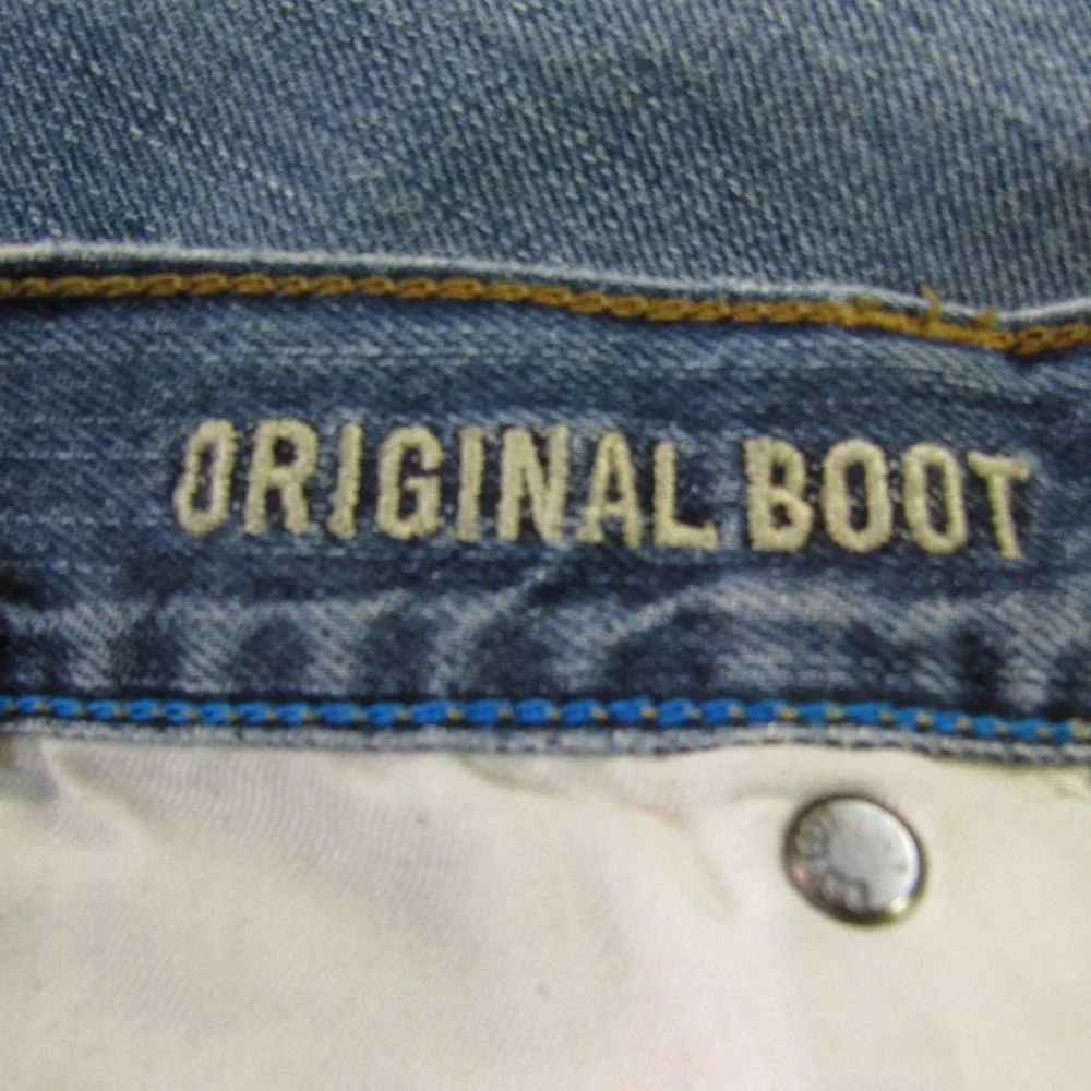 American Eagle Jeans Mens 34x34 Blue  Original‎ Boot Medium Wash Bootcut Denim